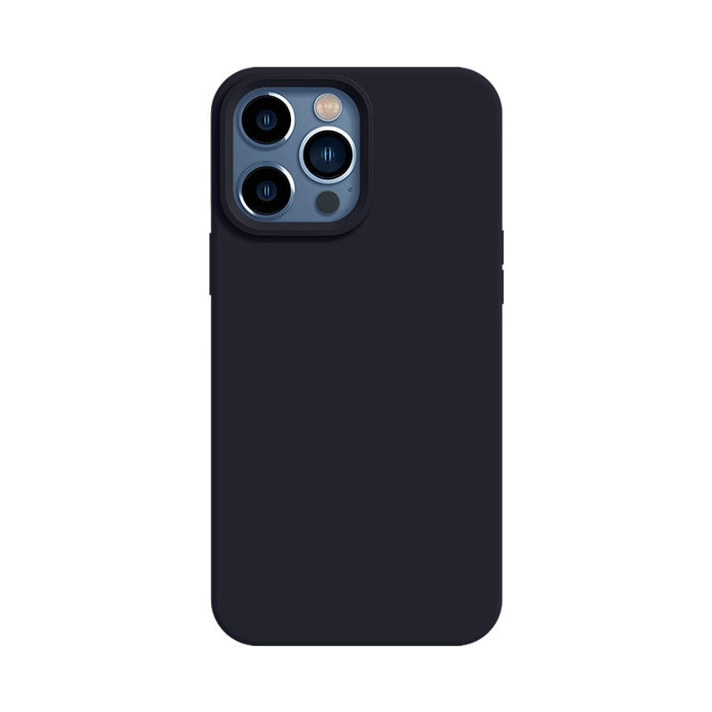 Korean-style solid-color liquid silicone phone case
