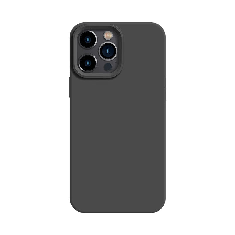 Korean-style solid-color liquid silicone phone case
