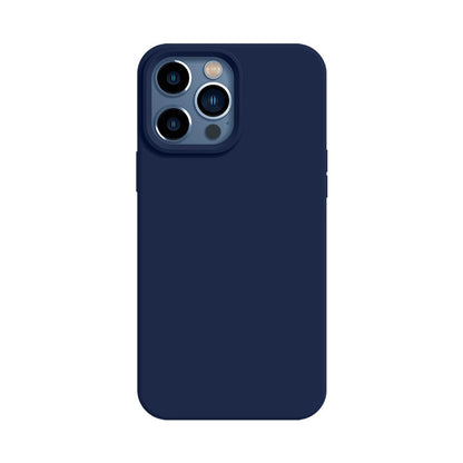 Korean-style solid-color liquid silicone phone case