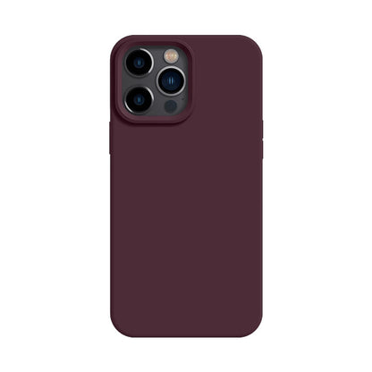 Korean-style solid-color liquid silicone phone case