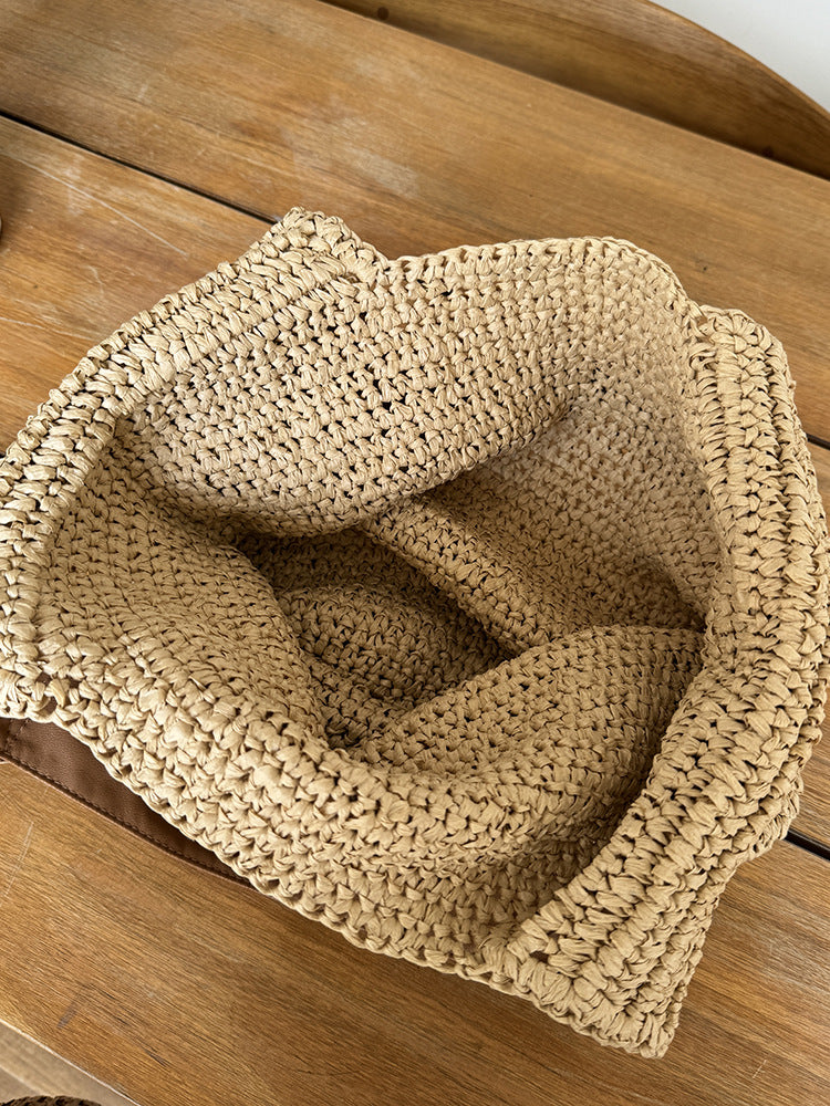 Korean Style Straw Woven Beach Bag