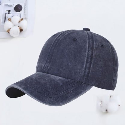 Korean Style Washed Cotton Baseball Cap with Custom Logo