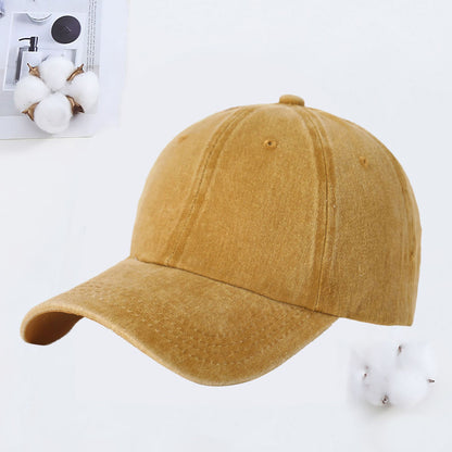 Korean Style Washed Cotton Baseball Cap with Custom Logo