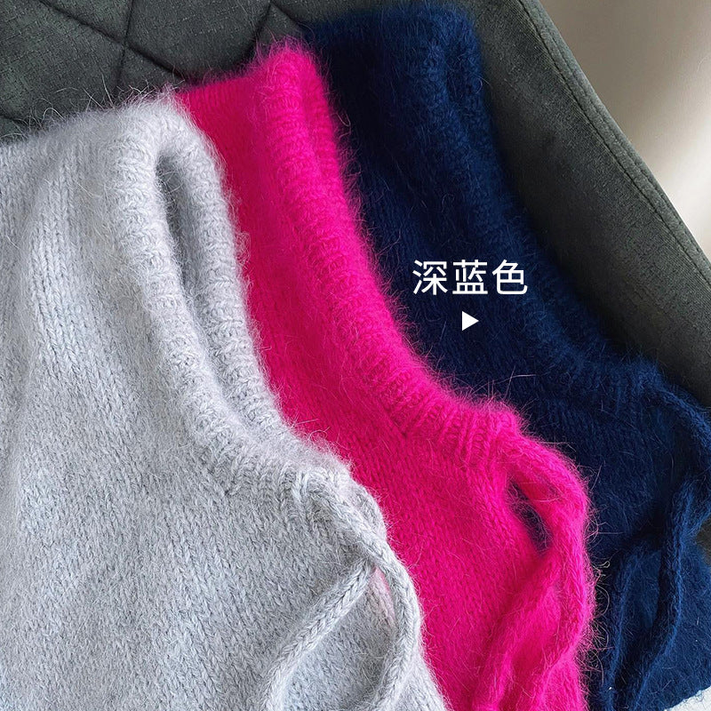 Korean Style Wool Knitted Balaclava Hat for Winter