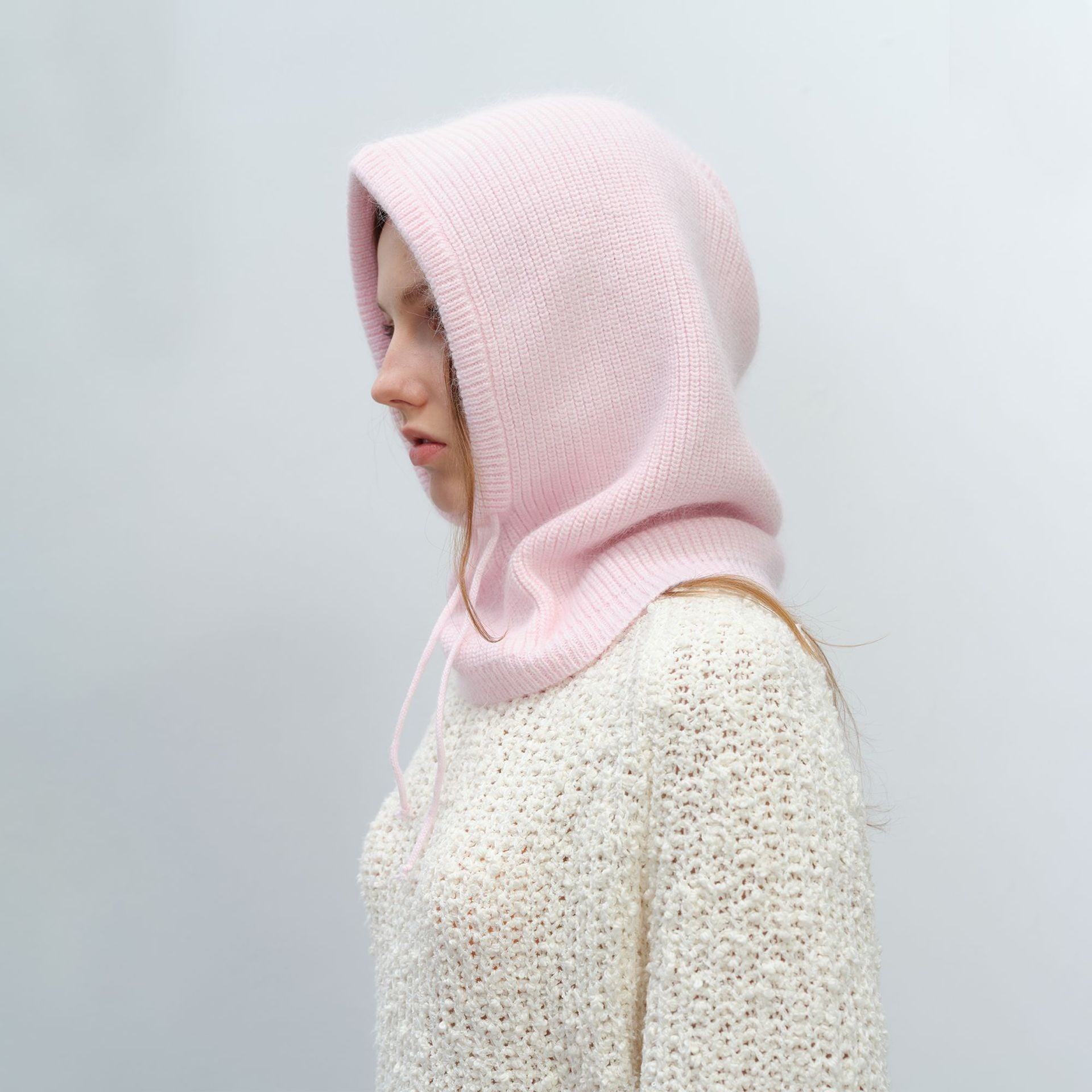 Korean Style Wool Knitted Balaclava Hat for Winter