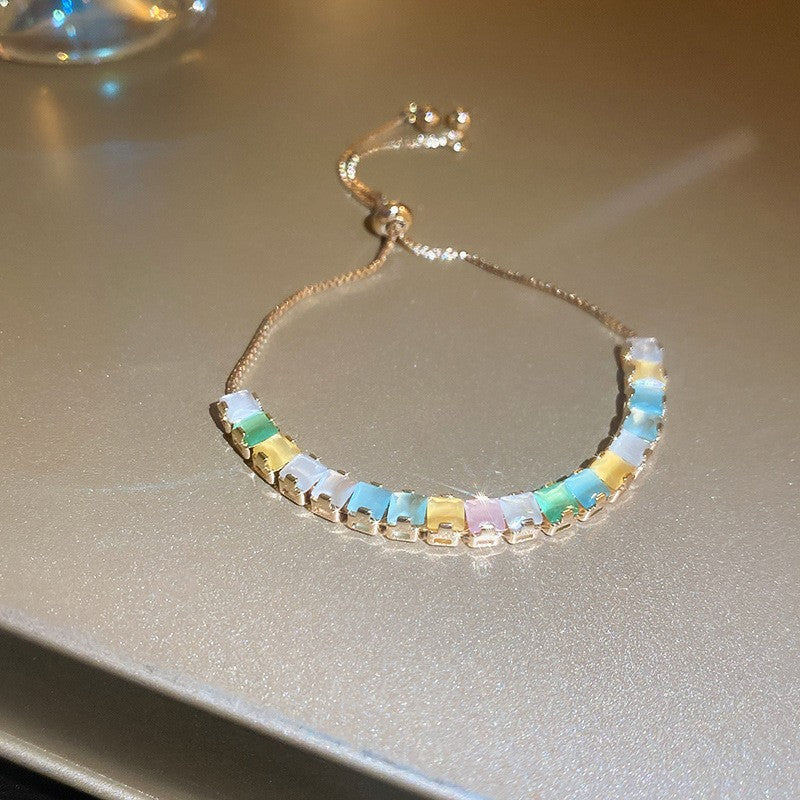 Korean Style Zircon Butterfly Flower Fashion Bracelet