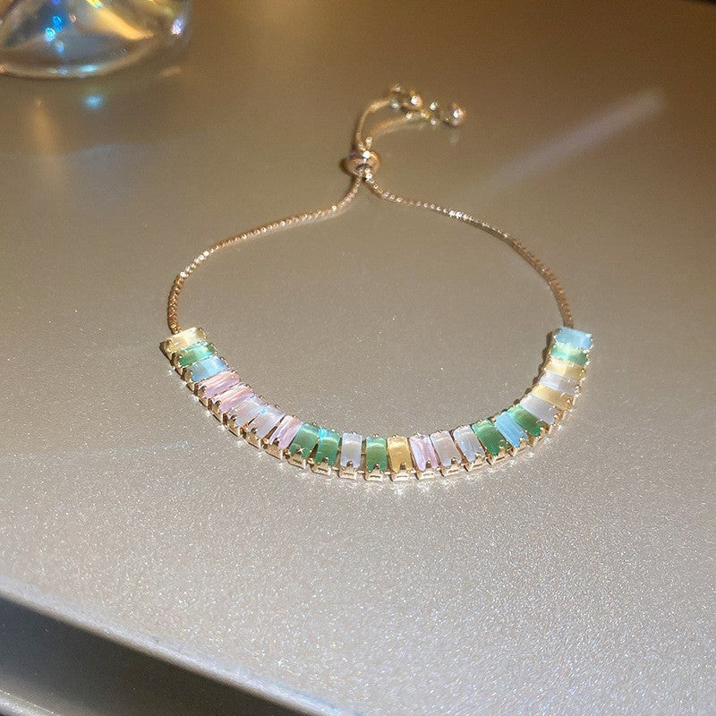 Korean Style Zircon Butterfly Flower Fashion Bracelet