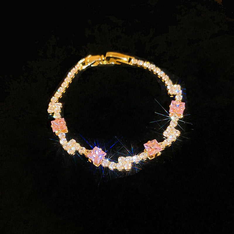 Korean Style Zircon Butterfly Flower Fashion Bracelet