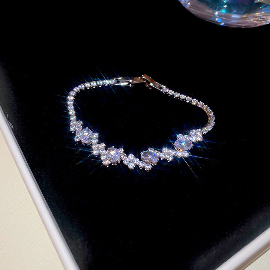 Korean Style Zircon Butterfly Flower Fashion Bracelet