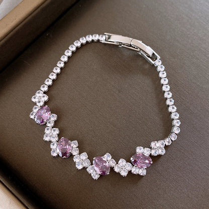 Korean Style Zircon Butterfly Flower Fashion Bracelet