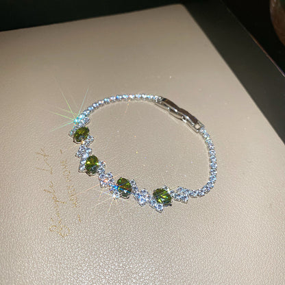 Korean Style Zircon Butterfly Flower Fashion Bracelet