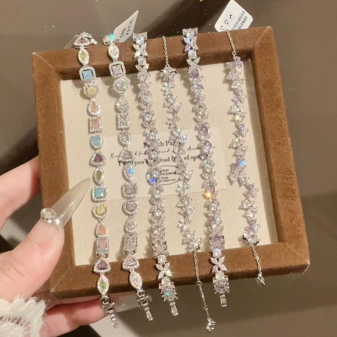 Korean Style Zircon Butterfly Flower Fashion Bracelet
