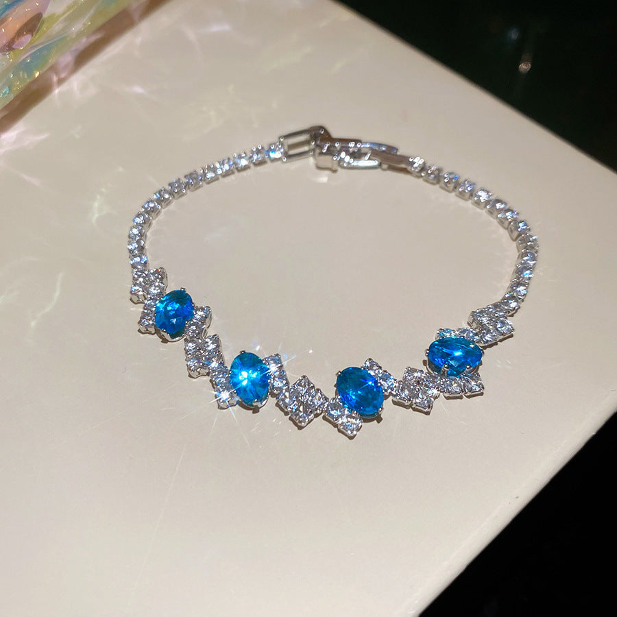 Korean Style Zircon Butterfly Flower Fashion Bracelet