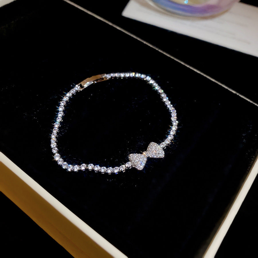 Korean Style Zircon Butterfly Flower Fashion Bracelet