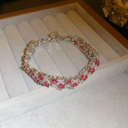 Korean Style Zircon Butterfly Flower Fashion Bracelet