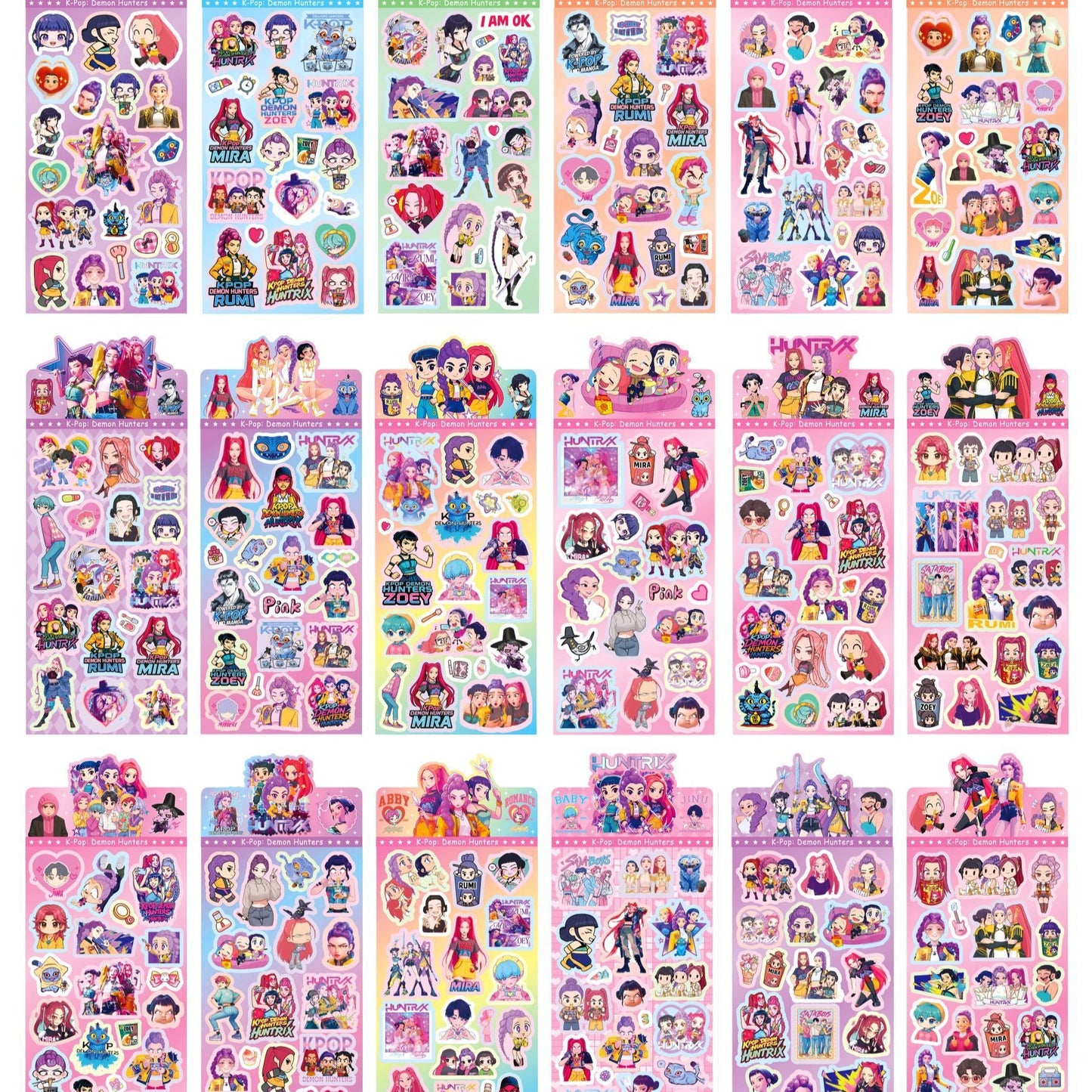 Kpop Witch Hunter Laser Stickers