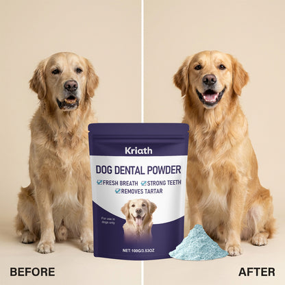 Kriath Dog Breath Freshening Tooth Powder