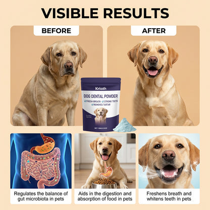 Kriath Dog Breath Freshening Tooth Powder