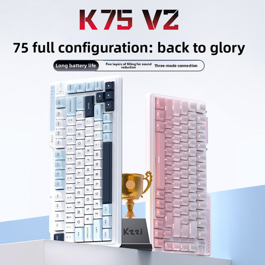 Kzzi K75 V2 Triple Mode Mechanical Keyboard