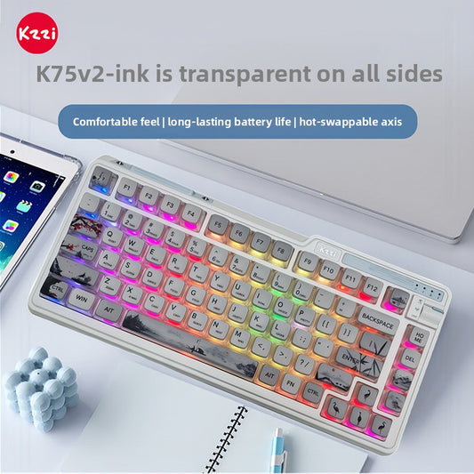 Kzzi K75 V2 Triple Mode Mechanical Keyboard