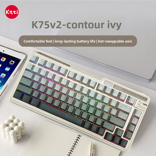 Kzzi K75 V2 Triple Mode Mechanical Keyboard