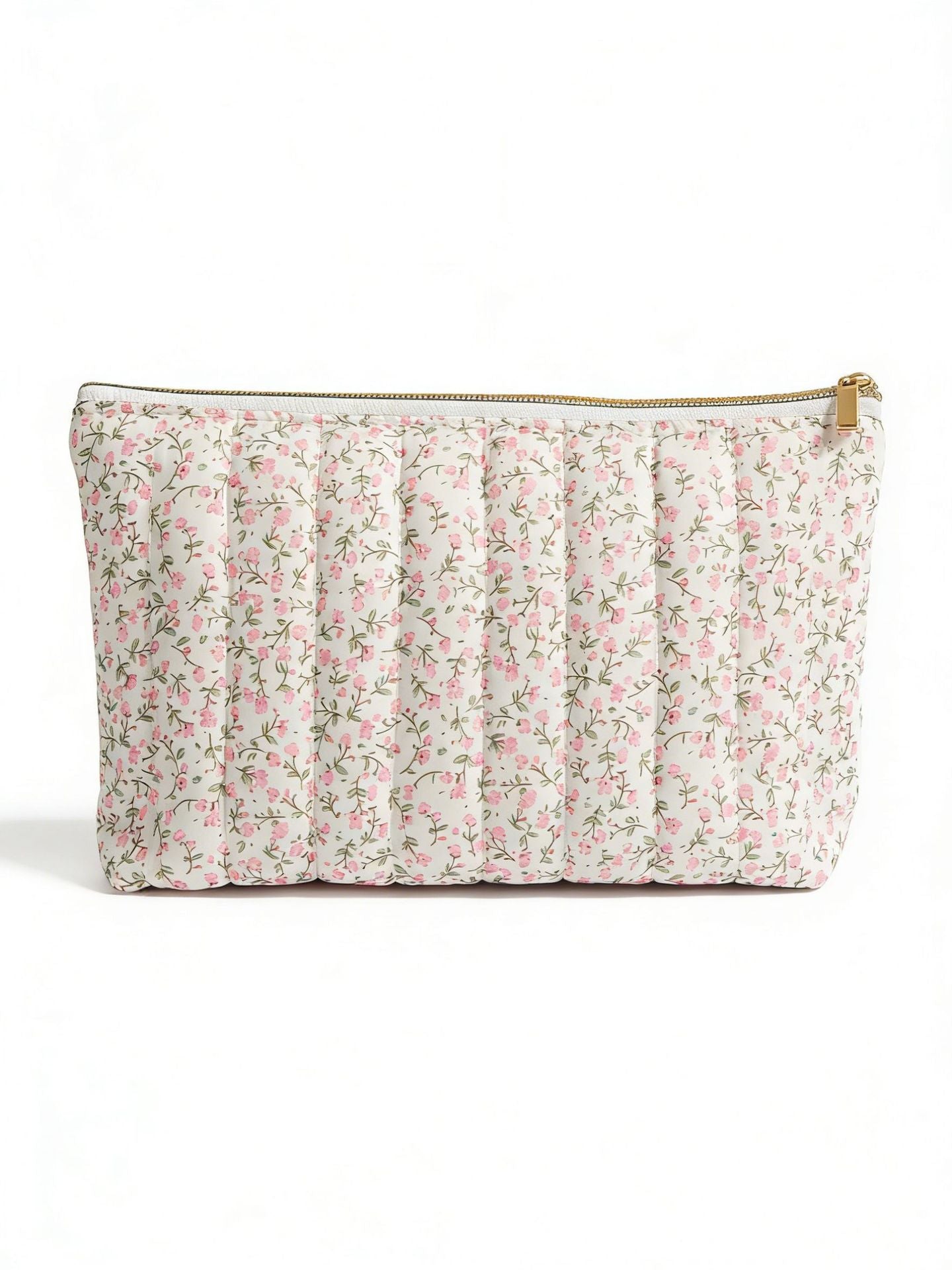 l Floral Fabric Cosmetic Bag