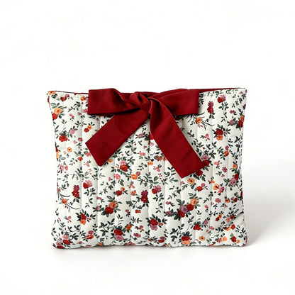 l Floral Fabric Cosmetic Bag