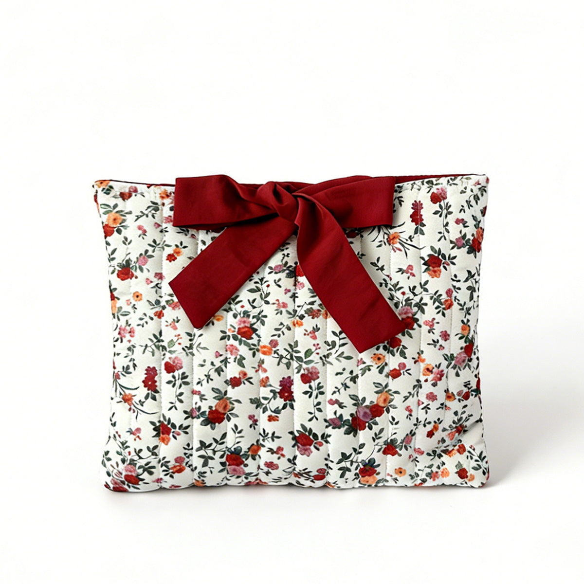 l Floral Fabric Cosmetic Bag
