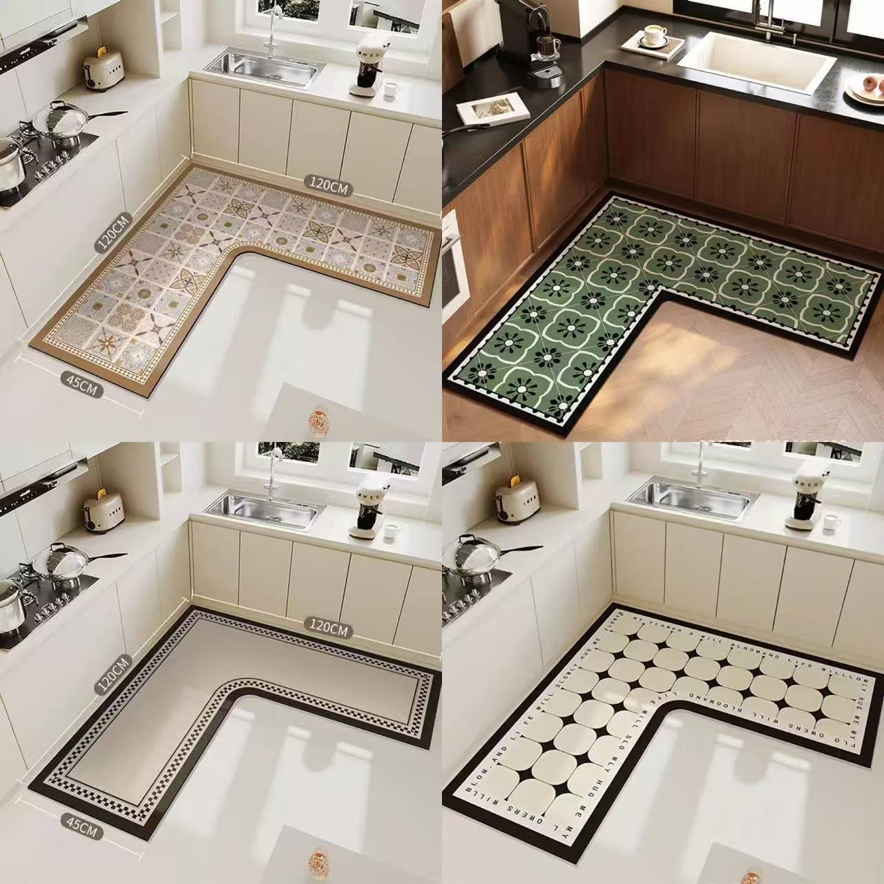 L-Shaped Kitchen Floor Mat