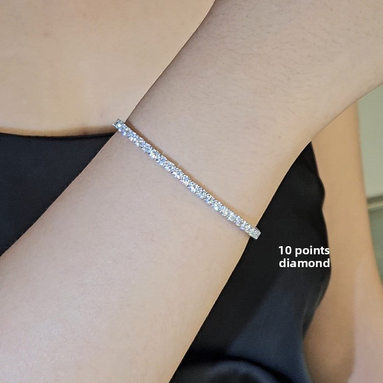 Lab-Grown Moissanite Tennis Bracelet