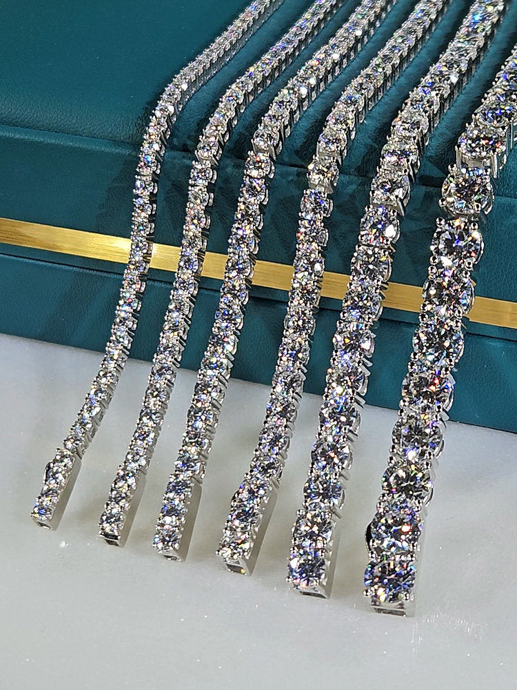 Lab-Grown Moissanite Tennis Bracelet