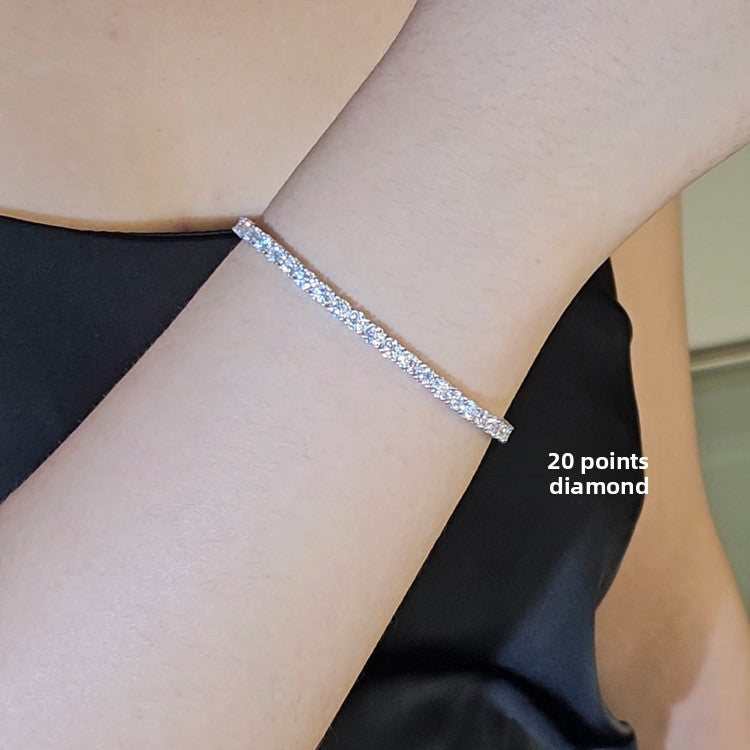 Lab-Grown Moissanite Tennis Bracelet