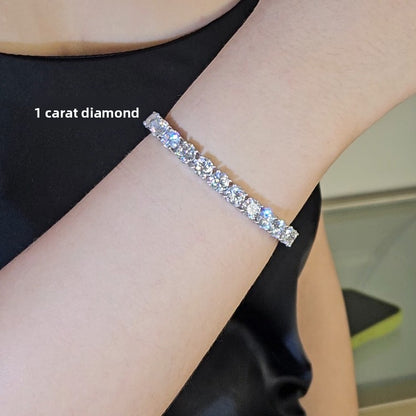 Lab-Grown Moissanite Tennis Bracelet