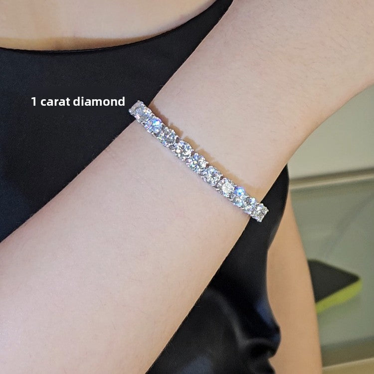 Lab-Grown Moissanite Tennis Bracelet