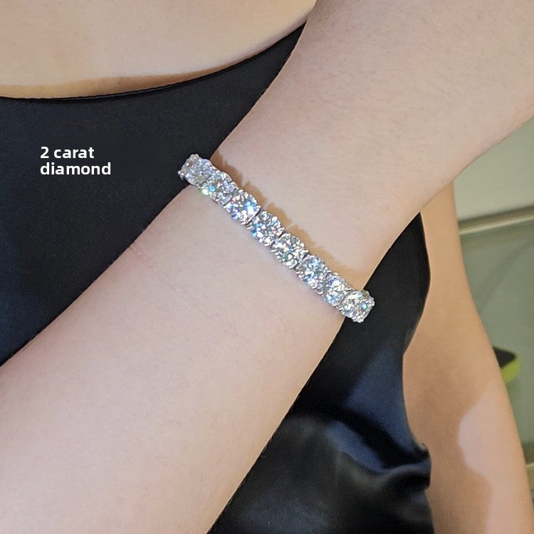 Lab-Grown Moissanite Tennis Bracelet