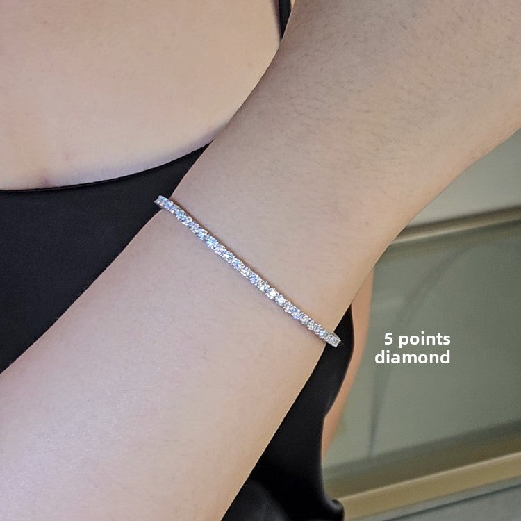 Lab-Grown Moissanite Tennis Bracelet