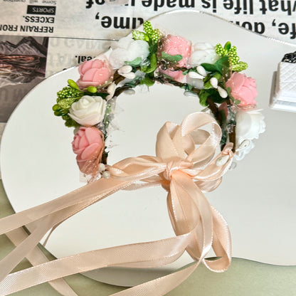 Labubu Doll Clothes Floral Bridal Outfit