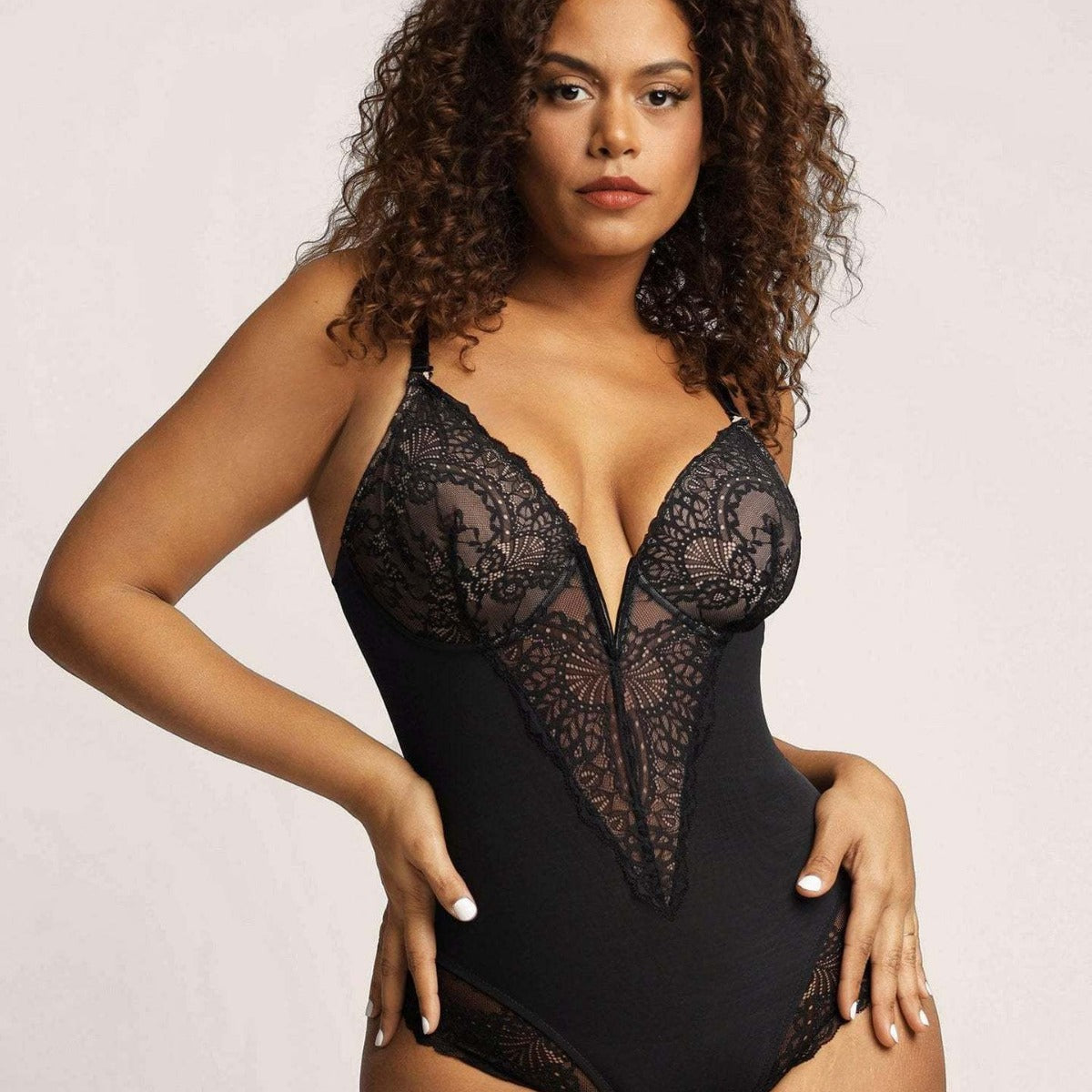 Lace Body-Shaping Jumpsuit