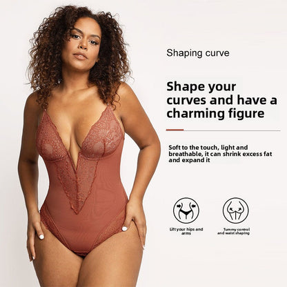Lace Body-Shaping Jumpsuit