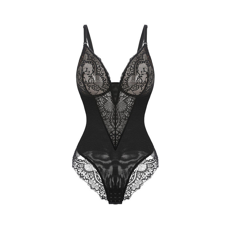 Lace Body-Shaping Jumpsuit