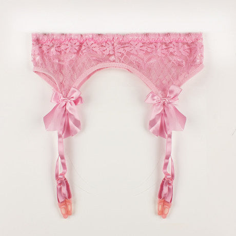 Lace bralette stockings