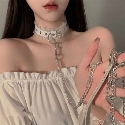 Lace collar pull rope