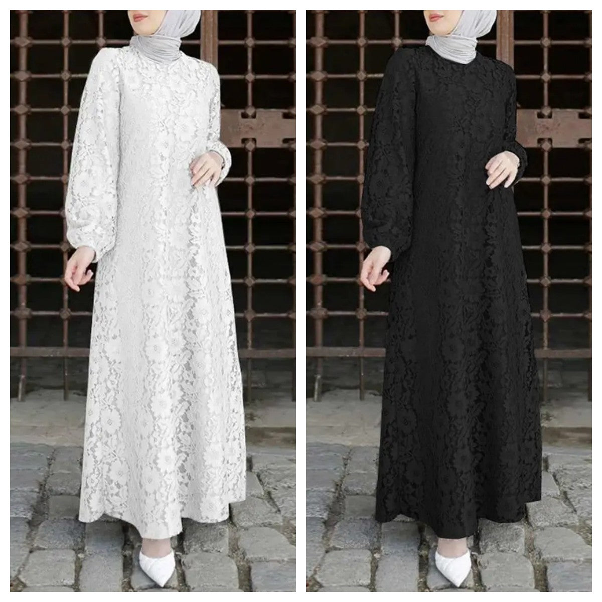 Lace crochet dress