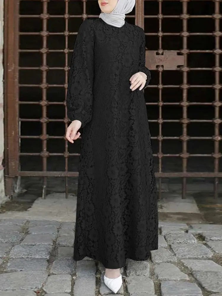 Lace crochet dress