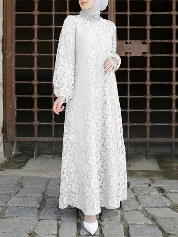 Lace crochet dress