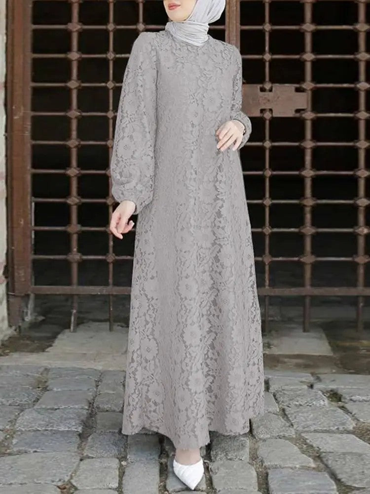 Lace crochet dress
