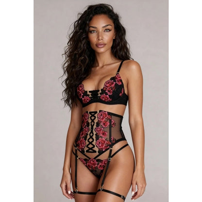 Lace Embroidered Underwire Bra