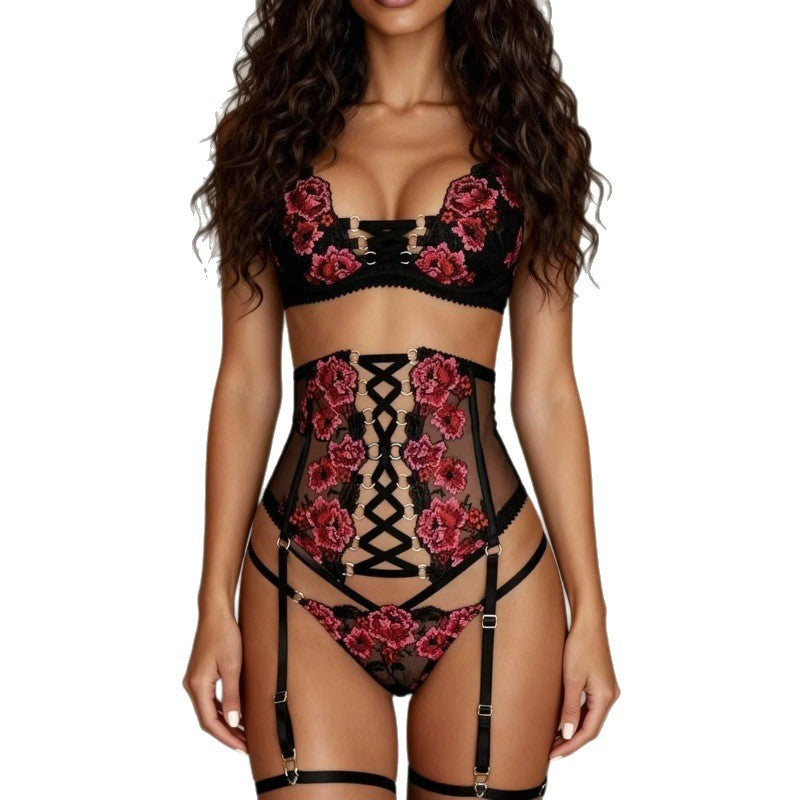 Lace Embroidered Underwire Bra