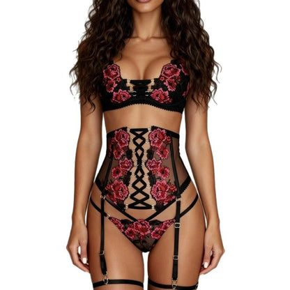 Lace Embroidered Underwire Bra
