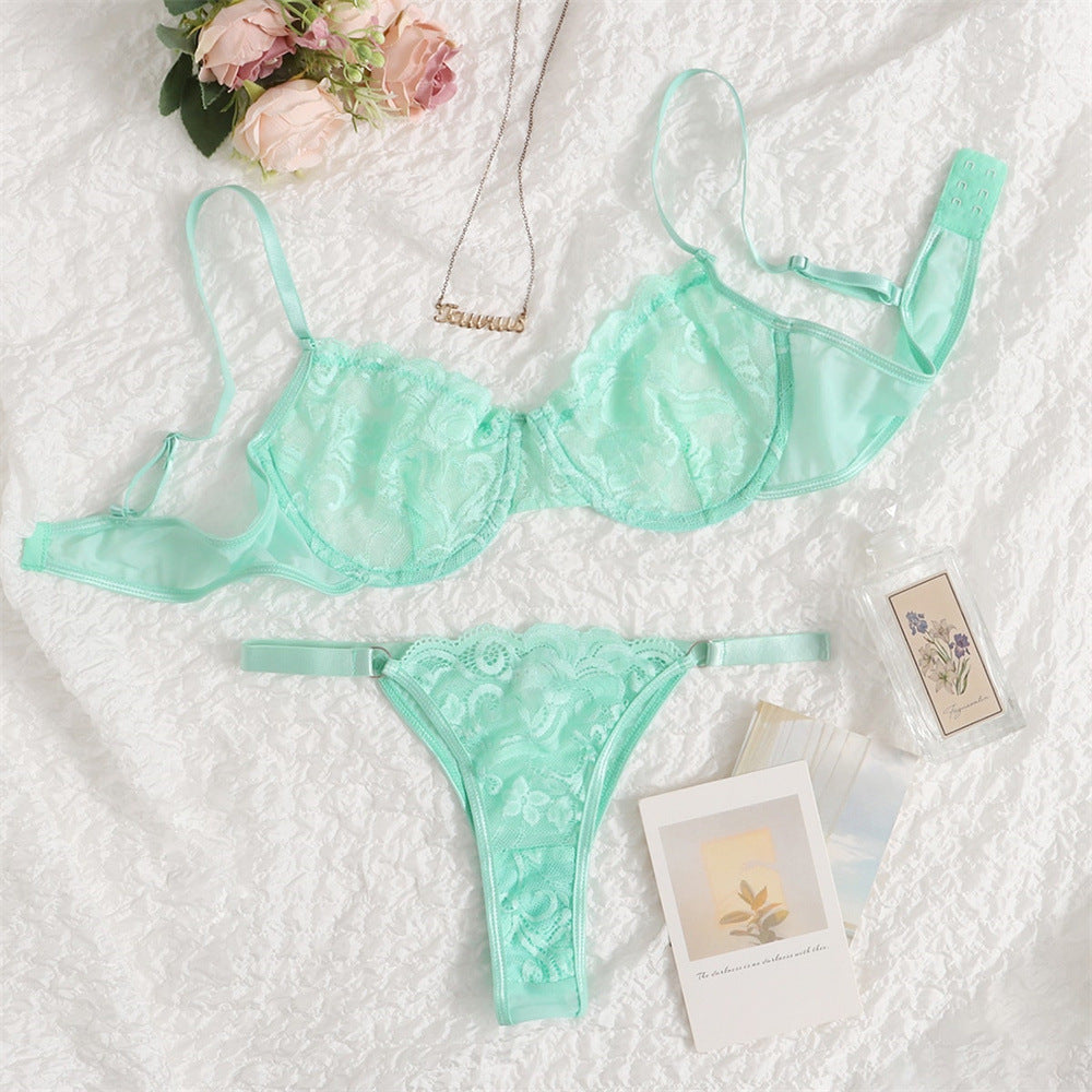 Lace Embroidery Sheer Lingerie